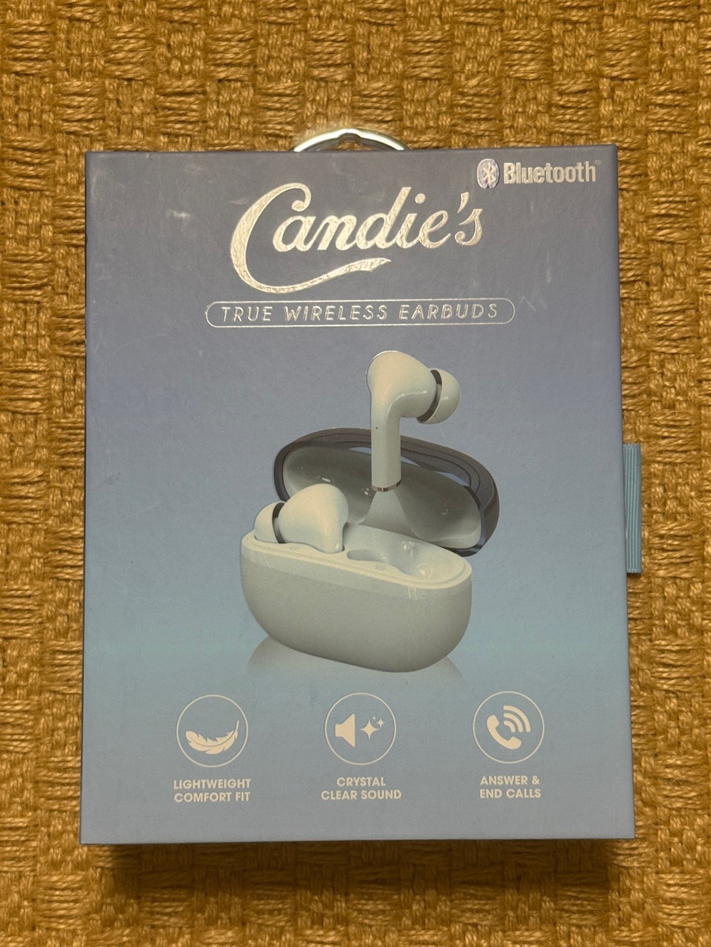 Candie's Baby Blue True Wireless Earbuds with Charging Case